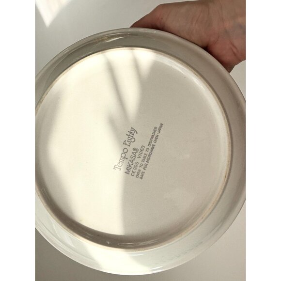 Pastel Multicolor Vintage Tempo Eighty Signed Mikasa Wide Rim Raised 80's Bowl - Picture 8 of 10